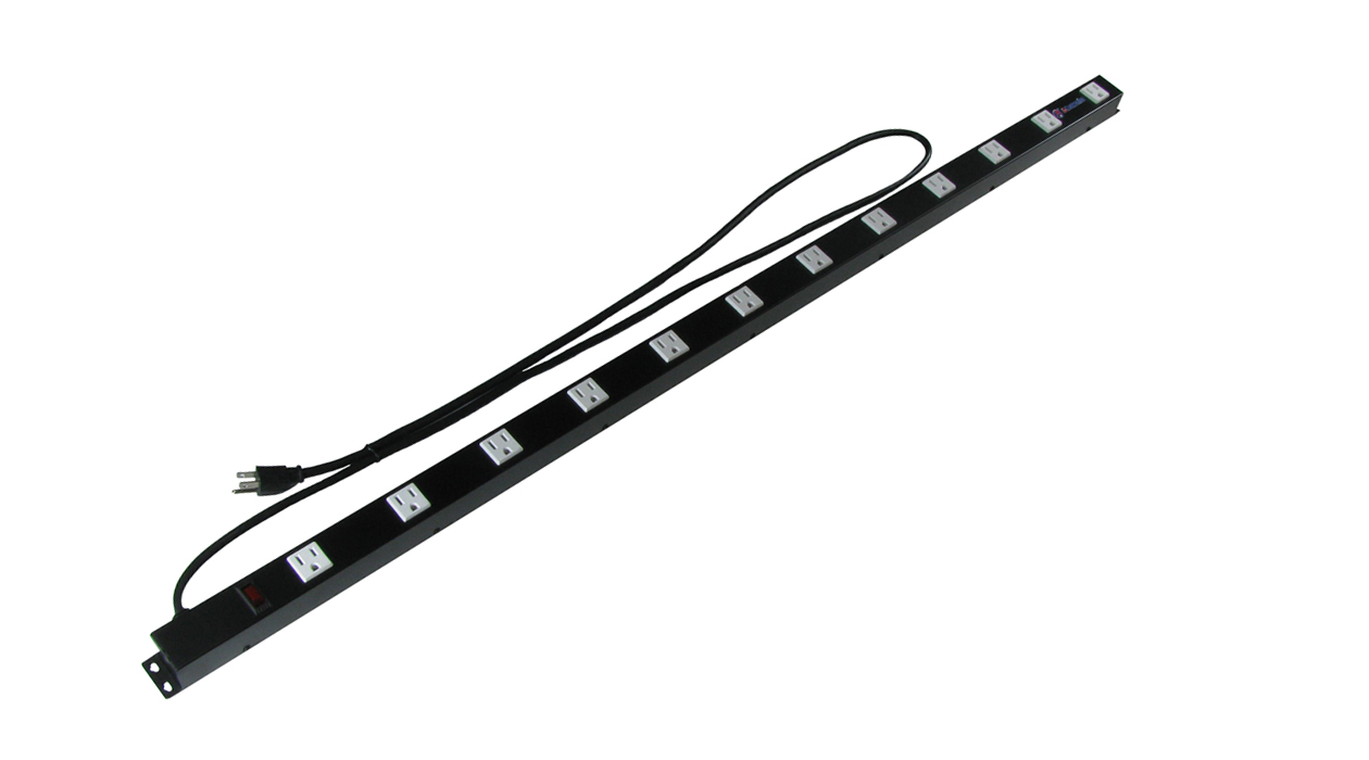 12-Outlet 48" Surge Protected Rack Mount Power Strip Power Bar